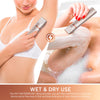 Electric Bikini Trimer Shaver Women: 2 in 1 IPX7 Waterproof Wet &amp; Dry Use Body Hair