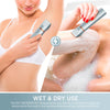 Electric Bikini Trimer Shaver Women: 2 in 1 IPX7 Waterproof Wet &amp; Dry Use Body Hair