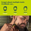 Hybrid Electric Beard Trimmer and Shaver with 5-in-1 Face Stubble Comb
