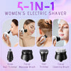 5 in 1 Electric Razor for Sensitive Skin - Painless Women&#39;s Leg, Bikini and Face Hair Remover