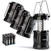 VRT™ 4 Pack LED Camping Lantern, Outdoor Portable Lanterns, Collapsible (Batteries Included)