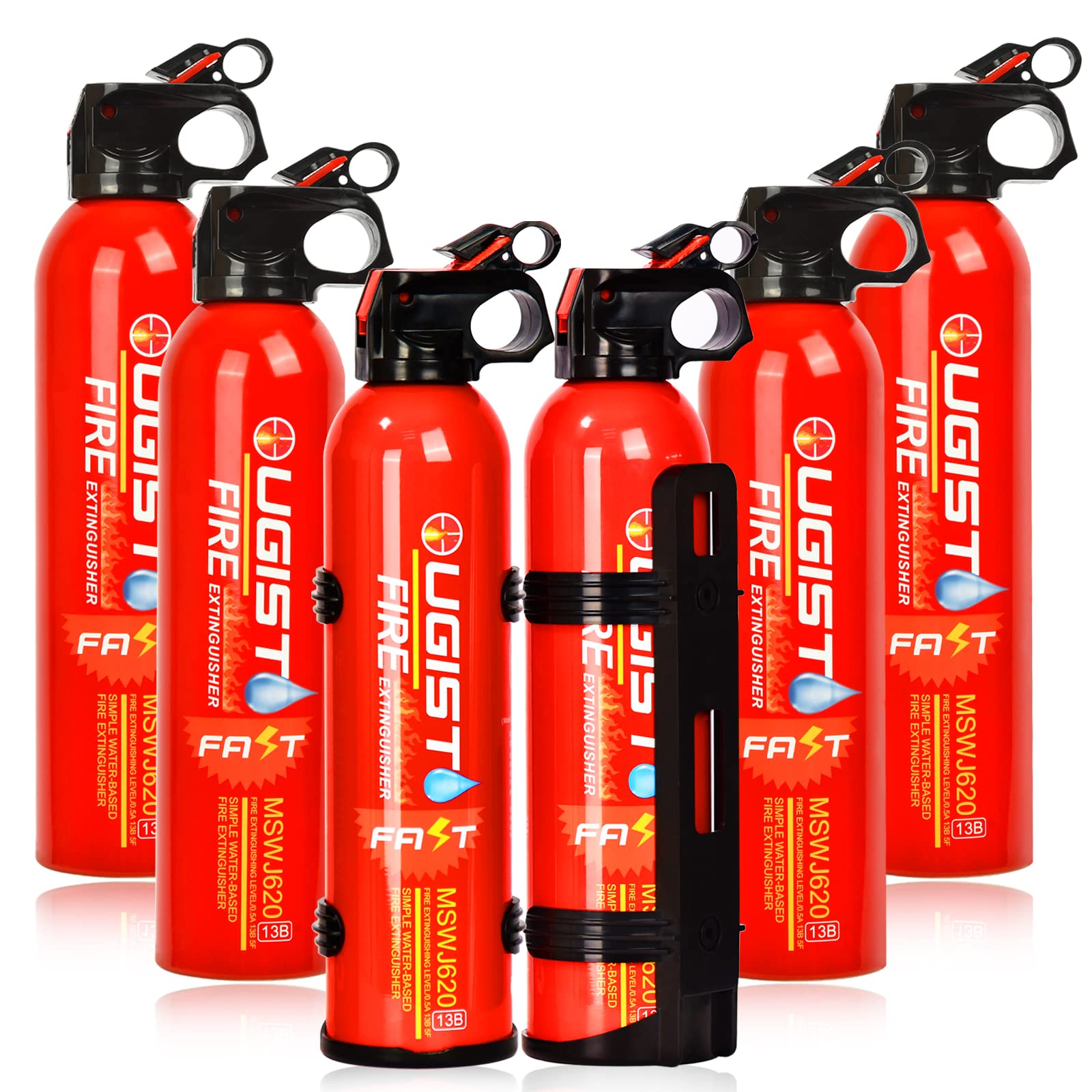 VRT™ 6 Pcs Fire Extinguisher with Mount - All in-1