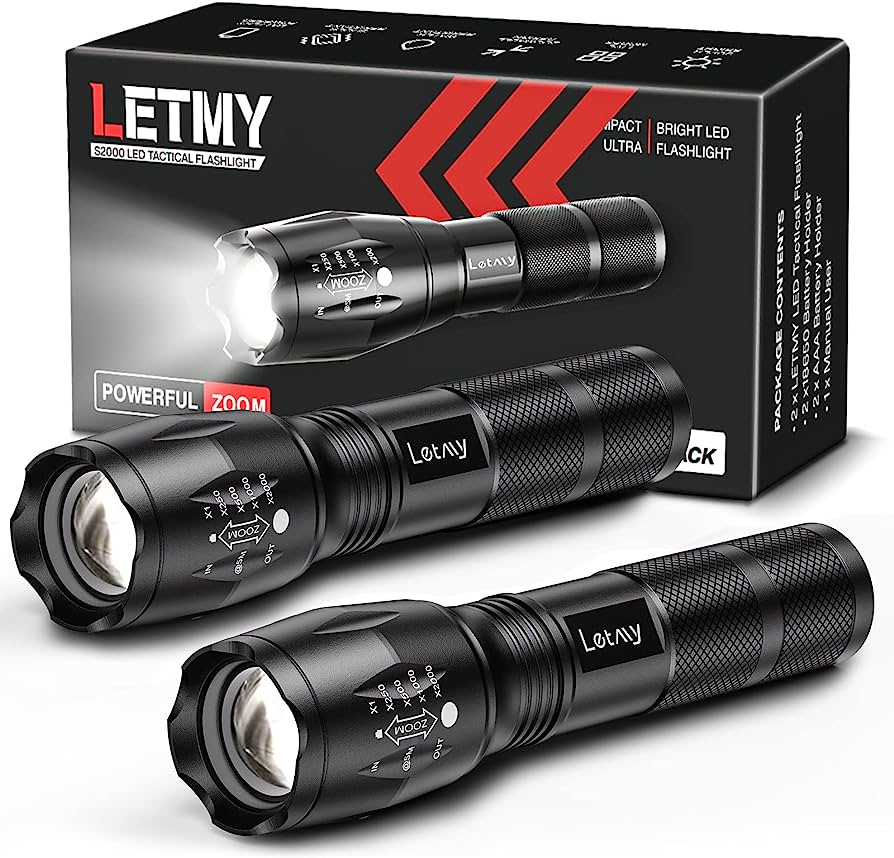 VRT™ 2pack S1000 LED Flashlights High Lumens