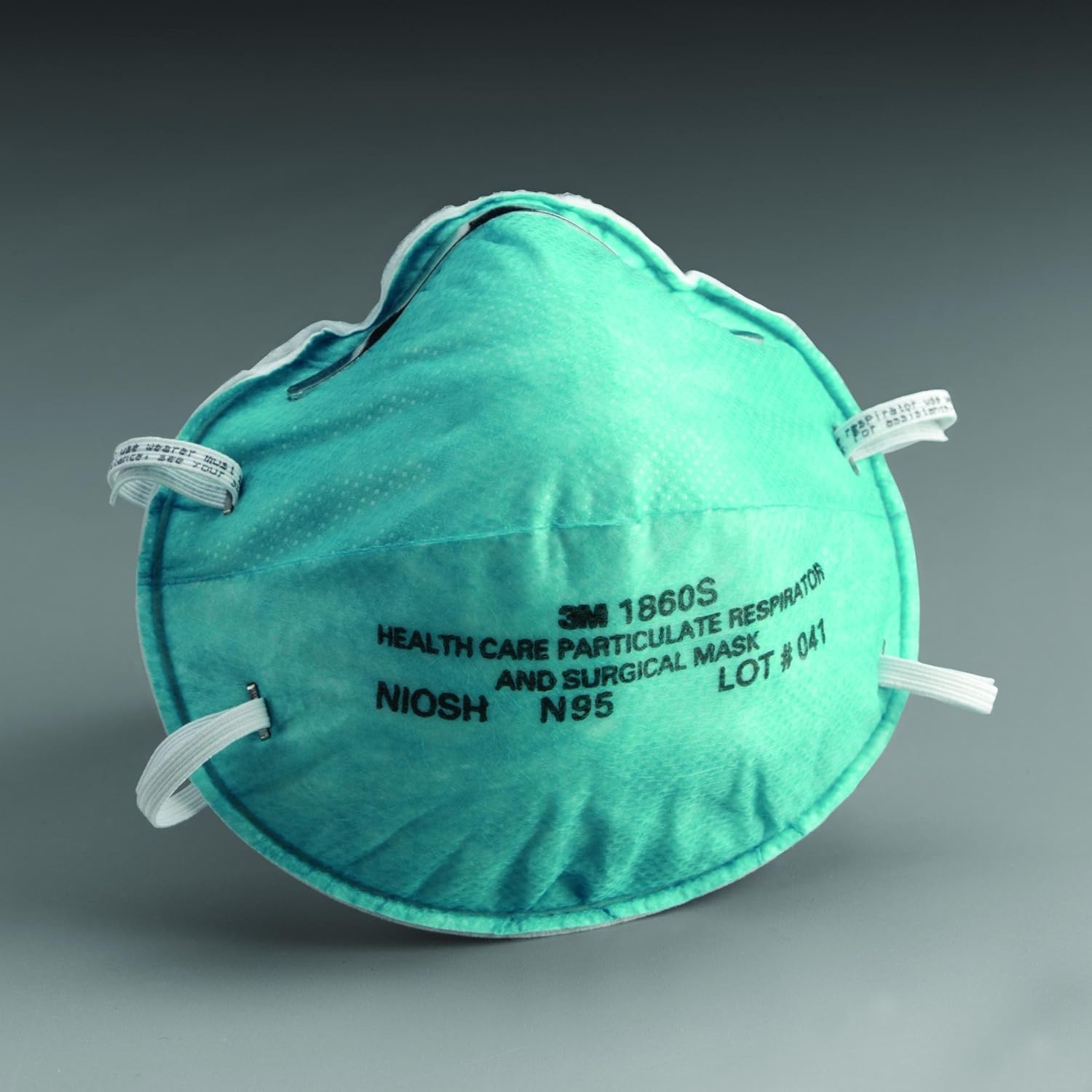 3M 1860S Particulate Respirator and Surgical Mask, Box of 20
